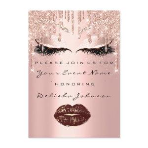 Sweet 16th Rose Gold Bridal Quinceanera Makeup