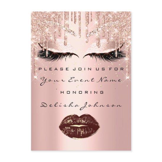 Sweet 16th Rose Gold Bridal Quinceanera Makeup