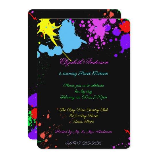 Sweet Sixteen, Bat Mitzvah, Neon Glow