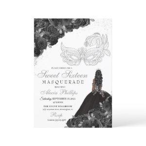 Sweet Sixteen Masquerade Black & Silver Birthday