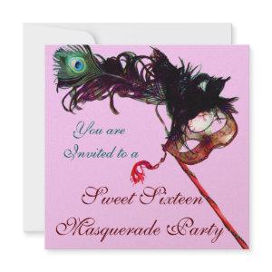 SWEET SIXTEEN MASQUERADE PARTY ,Pink Gold Metallic