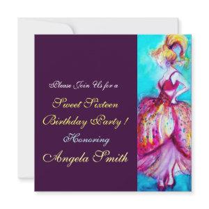 SWEET SIXTEEN PARTY pink blue turquase purple