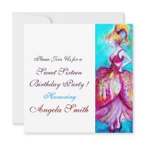 SWEET SIXTEEN PARTY red pink blue turquase white