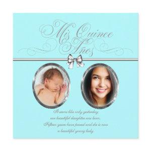 Sweet Teal Blue Photo Quinceanera