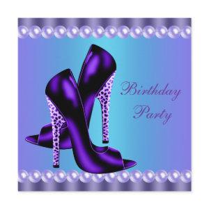 Teal Blue and Purple Birthday Party