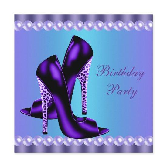 Teal Blue and Purple Birthday Party