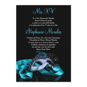Teal Blue Masquerade Quinceanera
