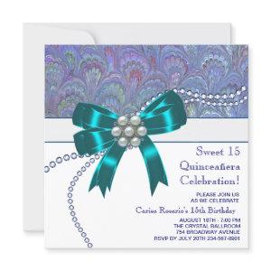 Teal Blue Purple Quinceanera