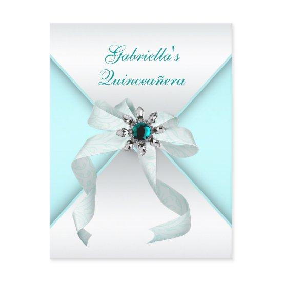 Teal Blue Quinceanera