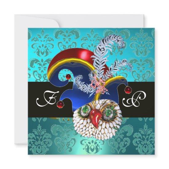 TEAL DAMASK ,JEWEL OWL ,ELF HAT,DIAMOND  FEATHERS