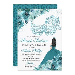 Teal Green Princess Masquerade Sweet 16