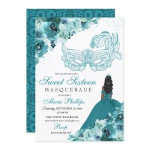 Teal Green Princess Masquerade Sweet 16