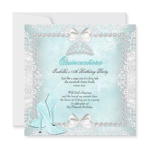 Teal Quinceanera 15th Birthday Party High Heels