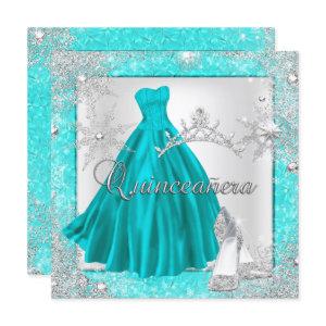Teal Quinceanera 15th Elite Elegant Birthday Party