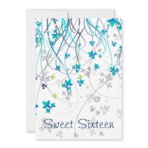 Teal Streamers Sweet Sixteen Party