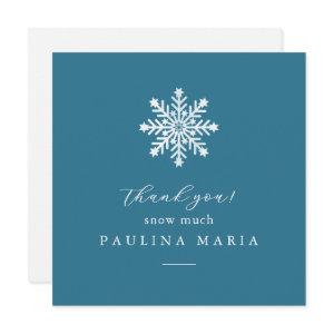 Thank You Snow Much Winter Quinceanera Blue
