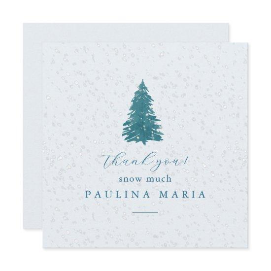 Thank You Snow Much Winter Tree Quinceanera