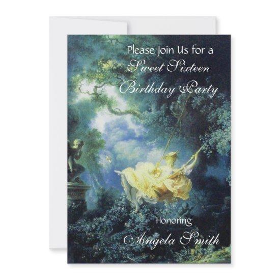 THE SWING ,SWEET SIXTEEN PARTY Blue Yellow