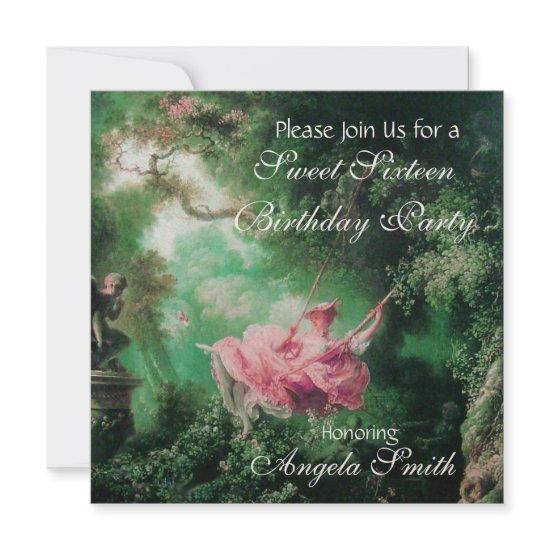 THE SWING  ,SWEET SIXTEEN PARTY Fuchsia Gold