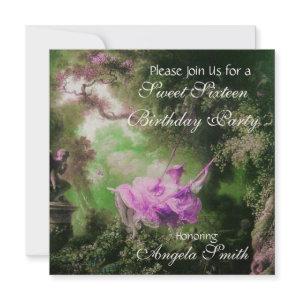 THE SWING  ,SWEET SIXTEEN PARTY Violet Purple Gold