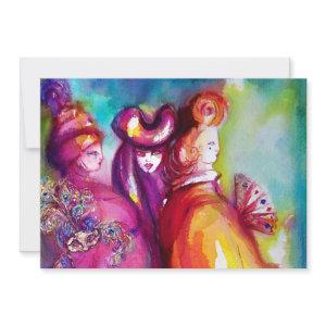 THIRD MASK masquerade ball ,gold red yellow blue Announcement