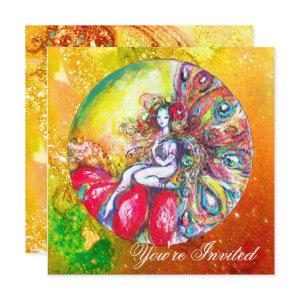 TITANIA  FLOWER FAIRY Gold Yellow Green Red Floral