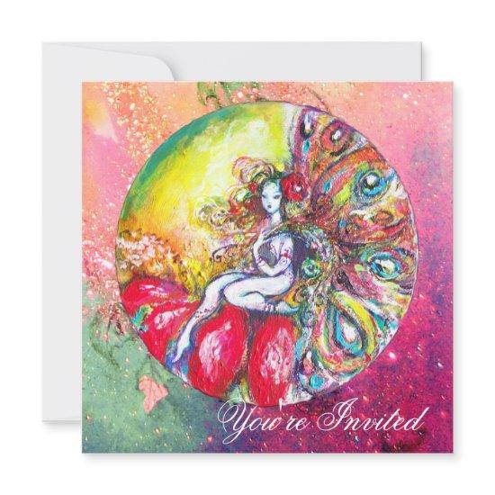 TITANIA , pink yellow  blue green red sparkles