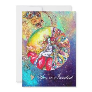 TITANIA ,pink yellow blue red sparkles