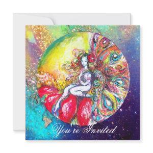 TITANIA ,pink yellow blue red sparkles