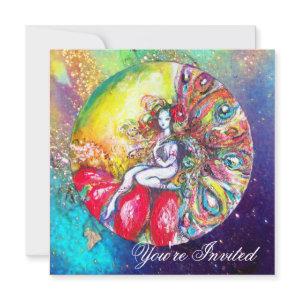 TITANIA ,pink yellow blue red sparkles