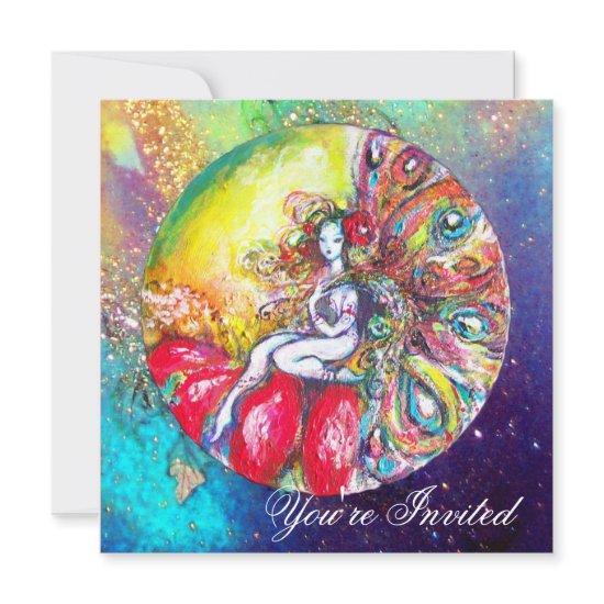 TITANIA ,pink yellow blue red sparkles