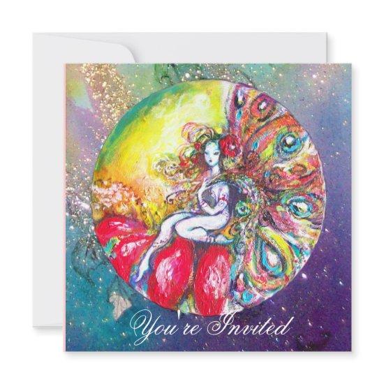 TITANIA ,pink yellow blue red sparkles