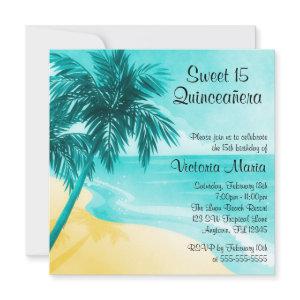 Tropical Beach Quinceanera Birthday
