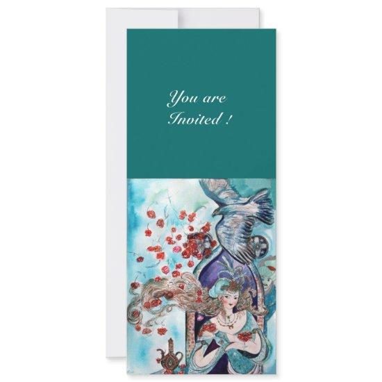 TURKISH FAIRY TALE ,bright red blue white green