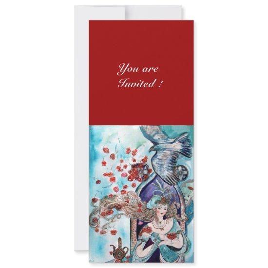 TURKISH FAIRY TALE ,bright red blue white
