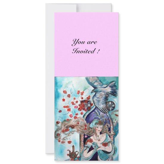 TURKISH FAIRY TALE ,bright red blue white pink