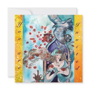 TURKISH FAIRY TALE ,bright red blue yellow sparkle