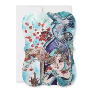 TURKISH FAIRY TALE Teal Blue Gold Sparkles