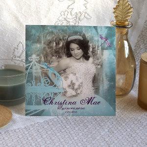Turquoise Aqua Quinceañera Princess