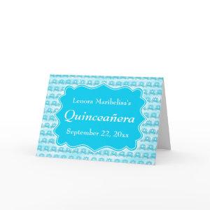 Turquoise Blue Carriages Quinceanera
