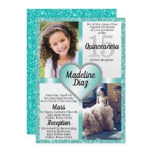 Turquoise Quinceañera  15 Cumpleaños