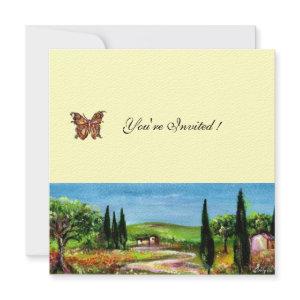TUSCANY LANDSCAPE 5,yellow green felt