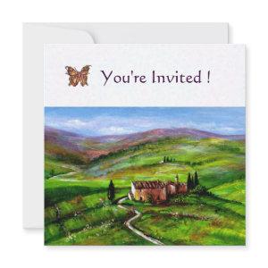 TUSCANY LANDSCAPE WITH GREEN HILLS