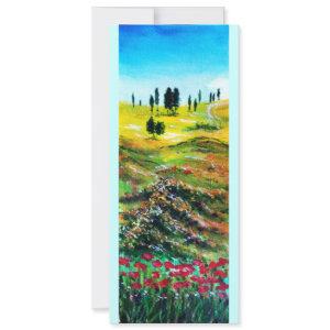 TUSCANY LANDSCAPE WITH POPPIES
