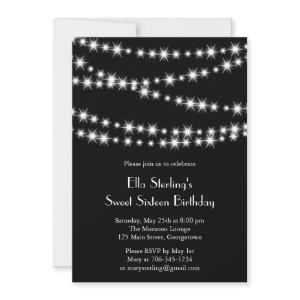 Twinkle Lights Birthday  (black)