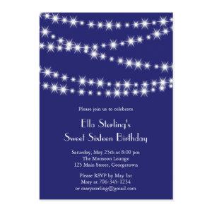 Twinkle Lights Birthday  (indigo)