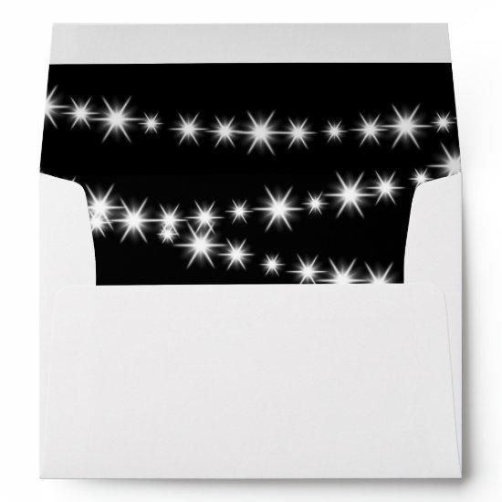 Twinkle Lights  Envelope (black)