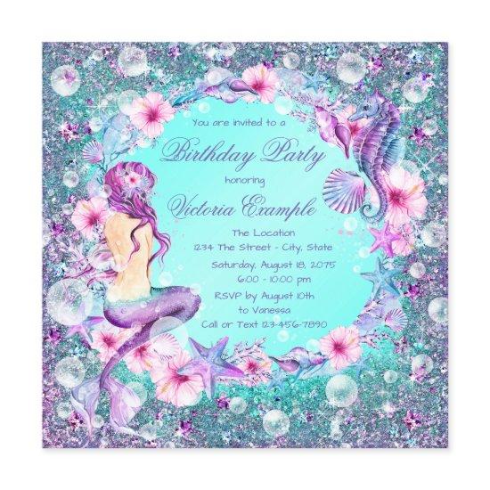 Under the Sea Mermaid Birthday