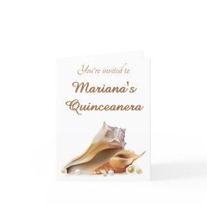 Under the Sea Quinceanera Party Folded Card