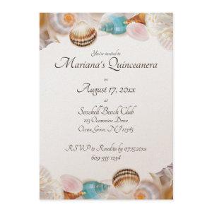Under the Sea Quinceanera Party Seashells Border